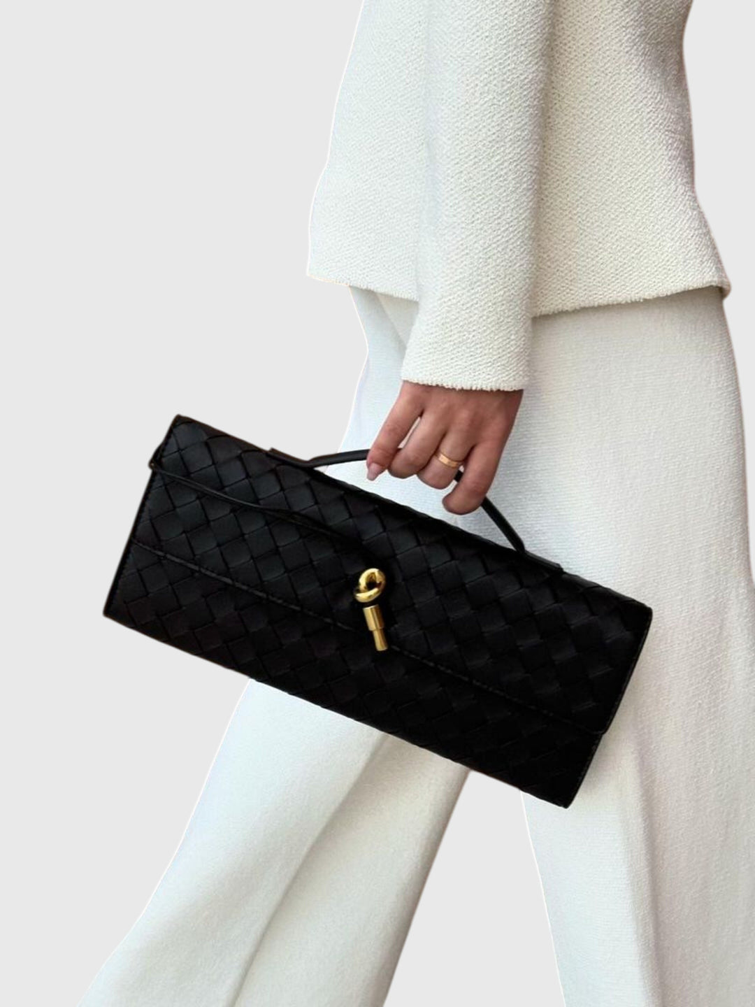 Camila | Elegant Slim Woven Clutch