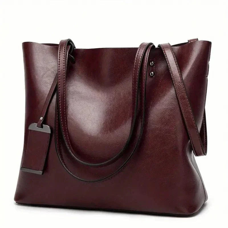 Chic and Multifunctional Leather Handbag