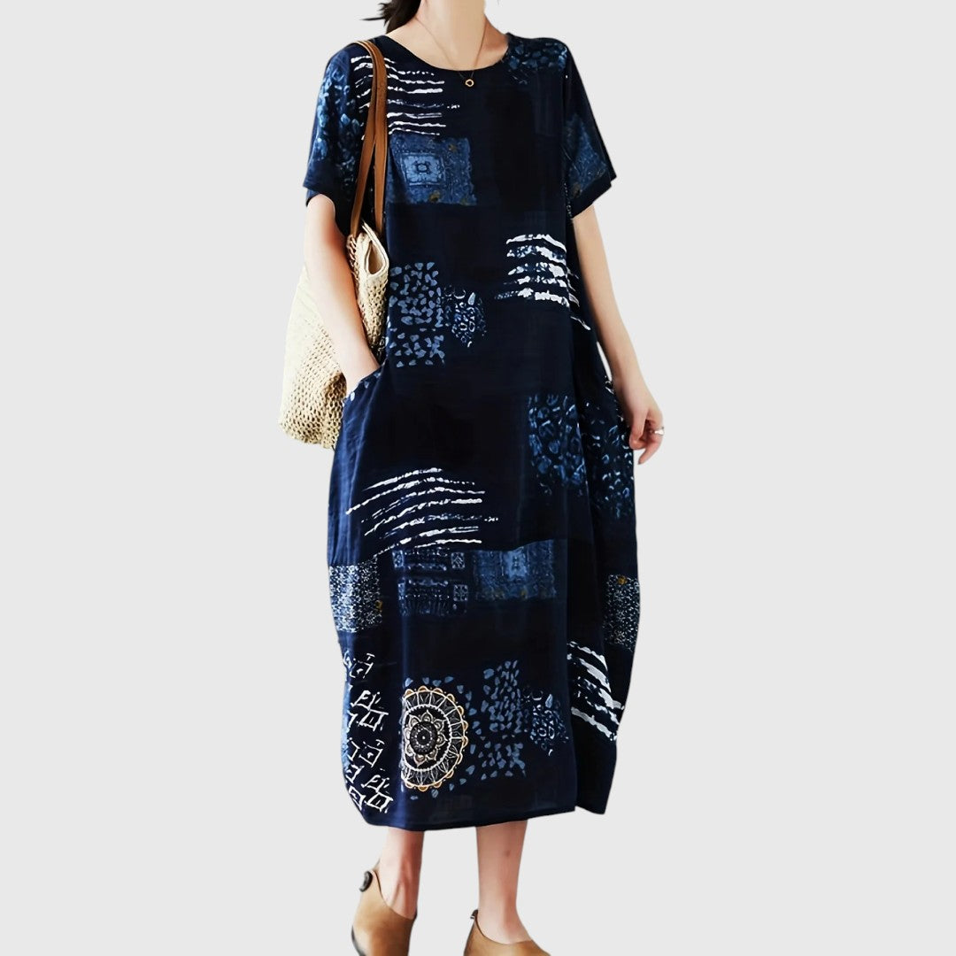 Andrea - Chic Maxi Dress with Elegant Tummy Coverage