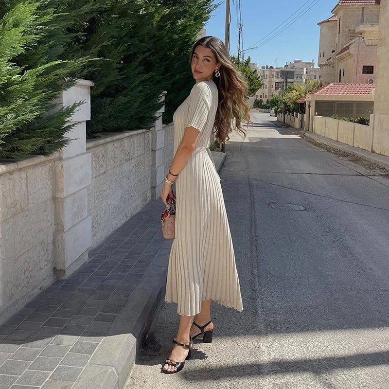 Angela | Simple Knit Maxi Dress