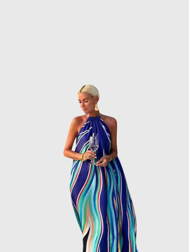 Carrie - Halter Neck Maxi Dress