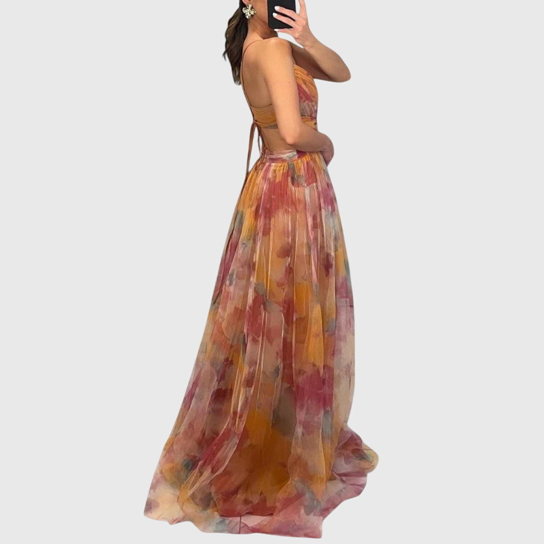 Chelsea - Elegant Floral Maxi Dress