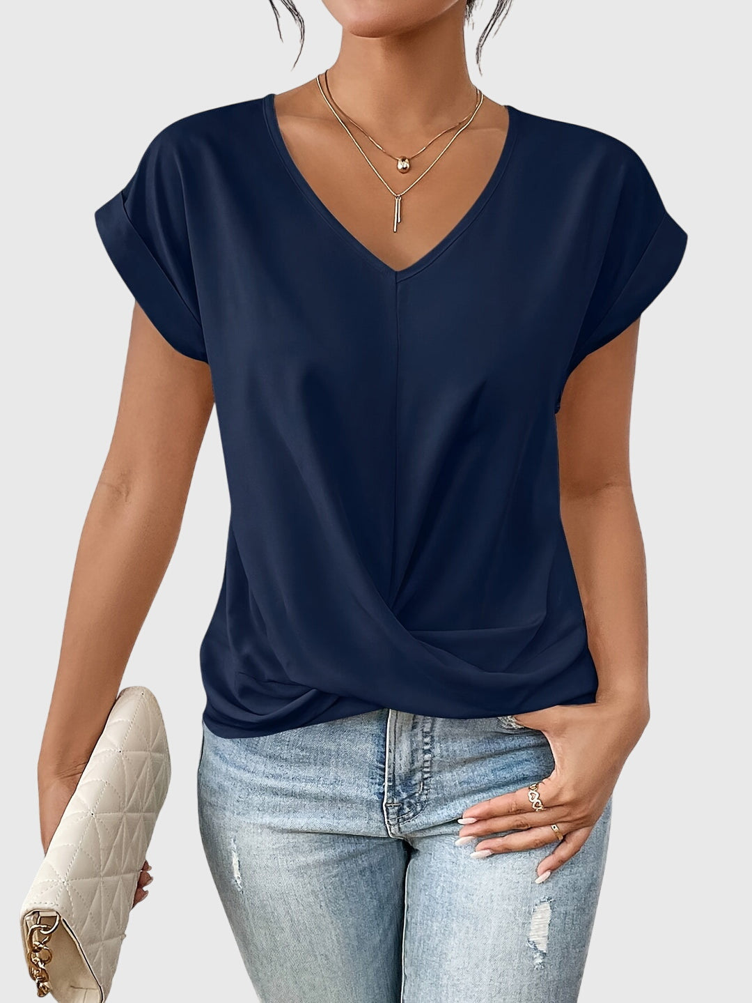Blakely - Relaxed V-Neck Top