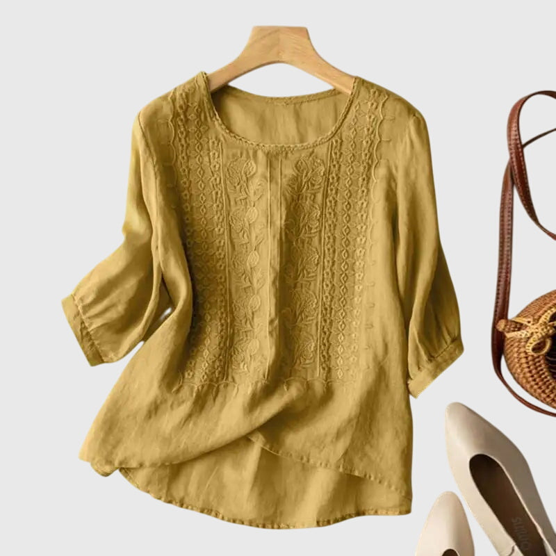Alora - Timeless Floral Blouse