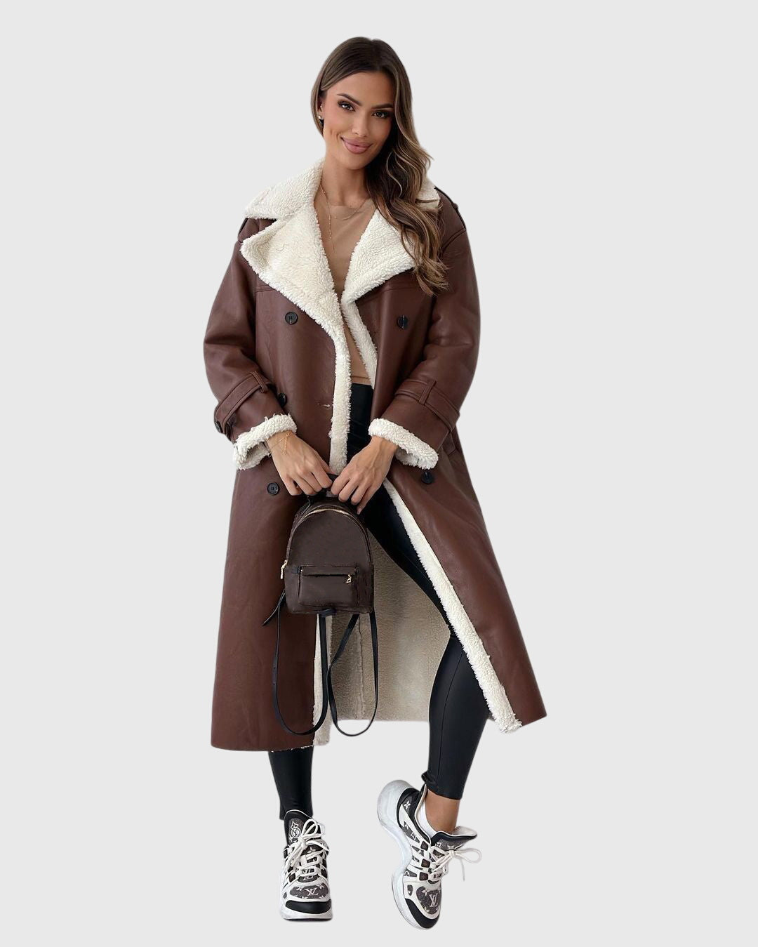 Beatrice - Long Coat with Borg Collar