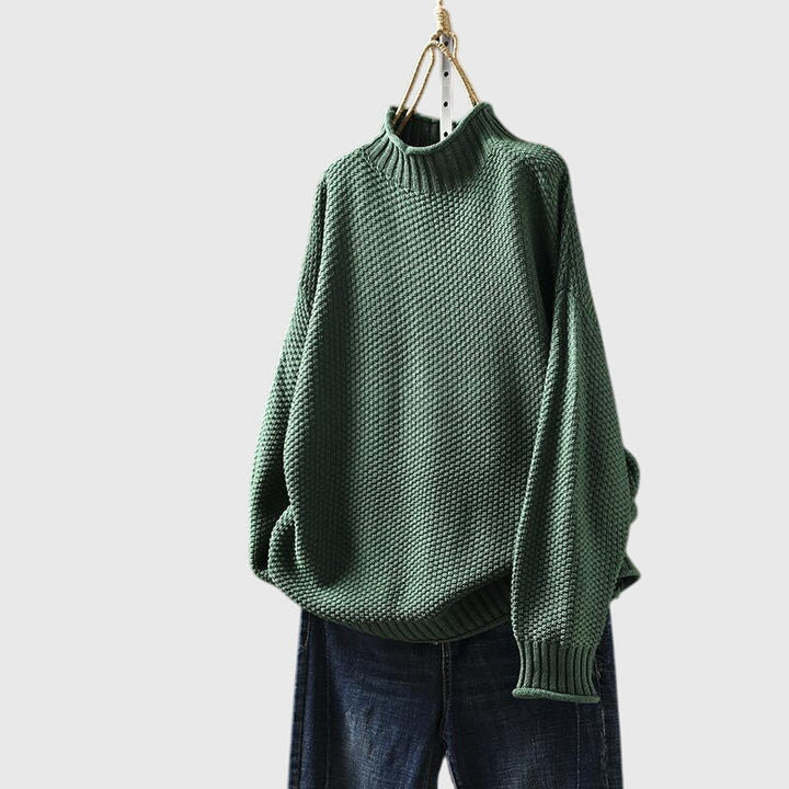 Amelia | Cozy Funnel Neck Knit Sweater