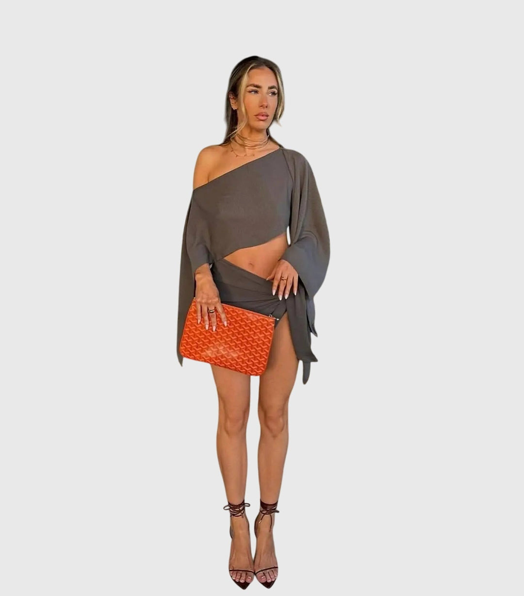 Amoura | Elegant Draped Ensemble