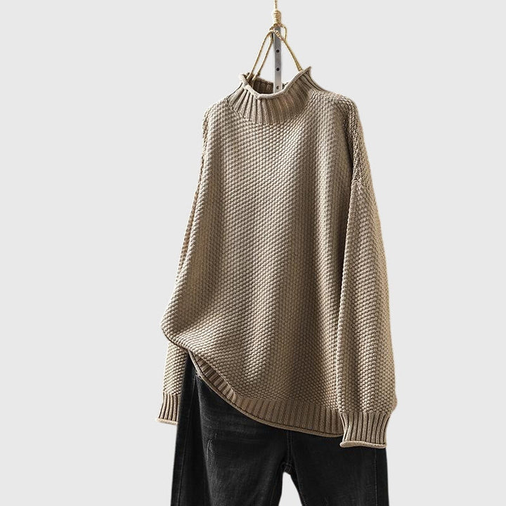 Amelia - Knit Jumper with Funnel Neck