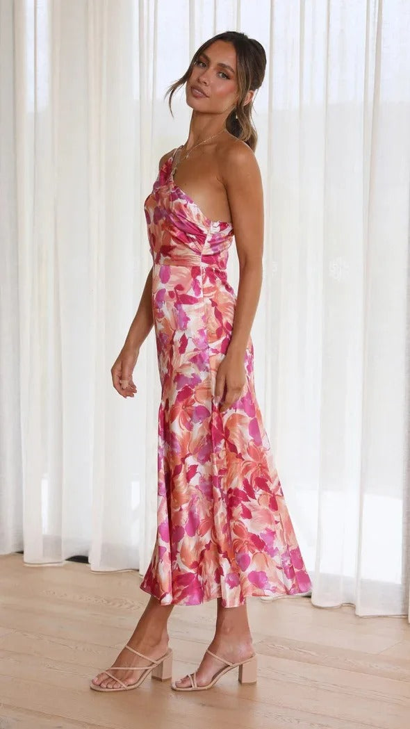 Karoline | Asymmetrical Floral Dress