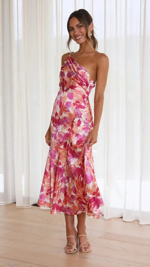 Karoline | Asymmetrical Floral Dress
