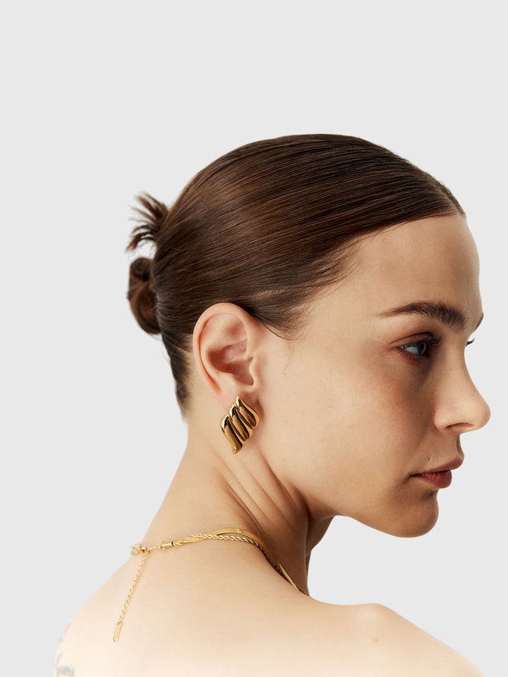 Aitana | Triple Layer Wing Earrings