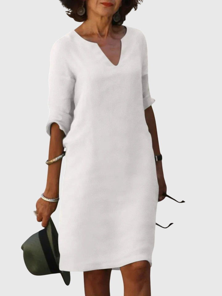 Chelsea - Relaxed V-Neck Dress