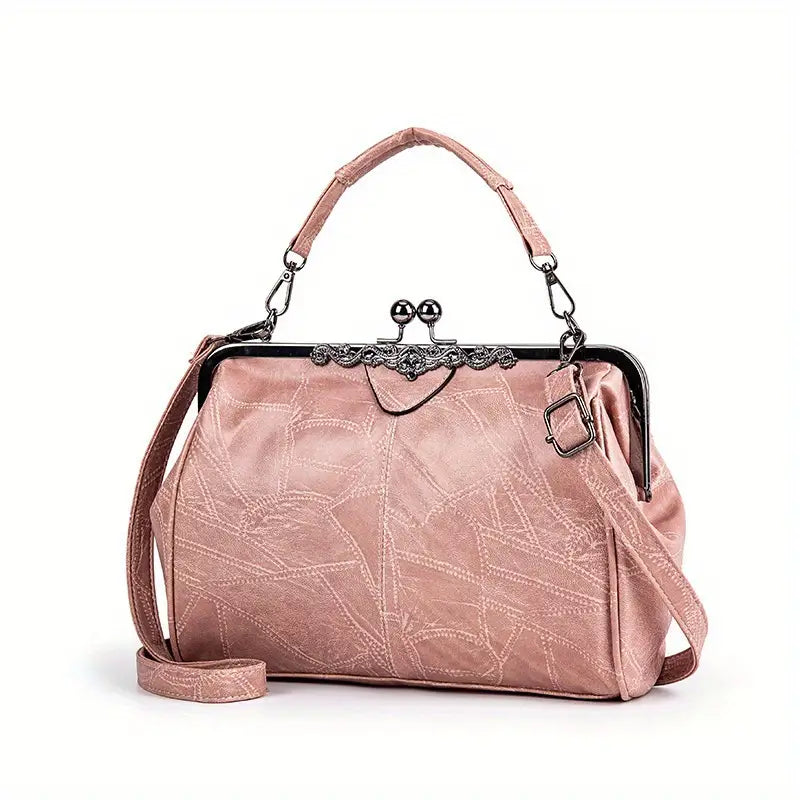 Retro-Inspired Geometric Crossbody Bag by Liv