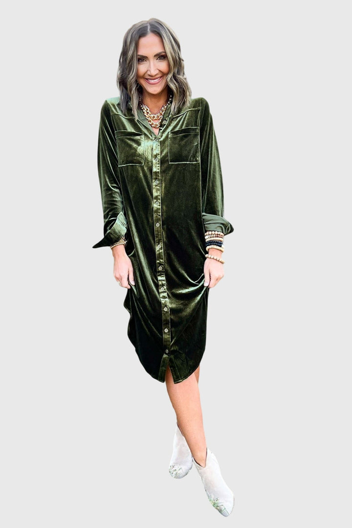 Camille - Relaxed Velvet Dress