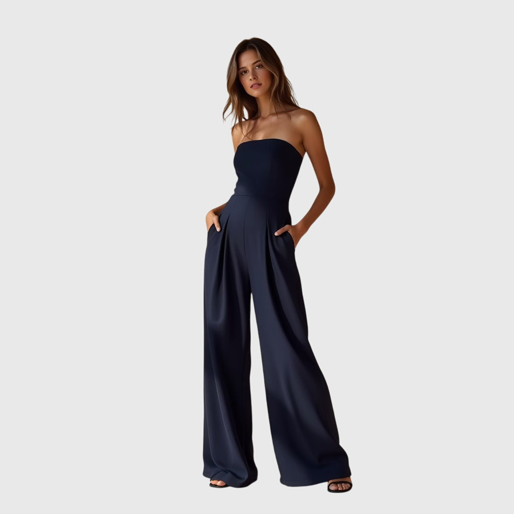 Alicia - Strapless Wide-Leg Jumpsuit