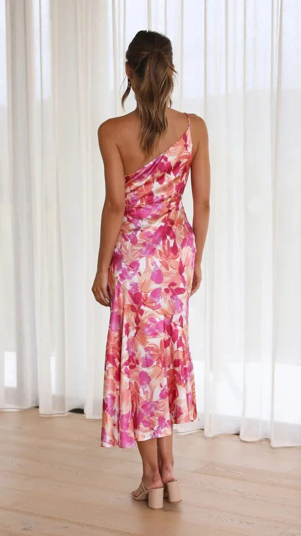 Karoline | Asymmetrical Floral Dress