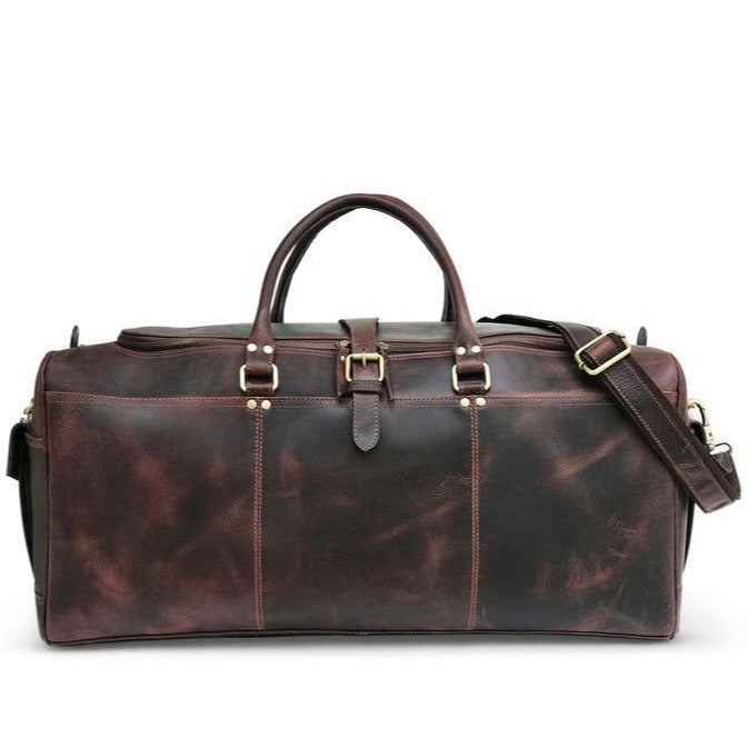 Weekend Bag in Dark Brown Hunter Leather