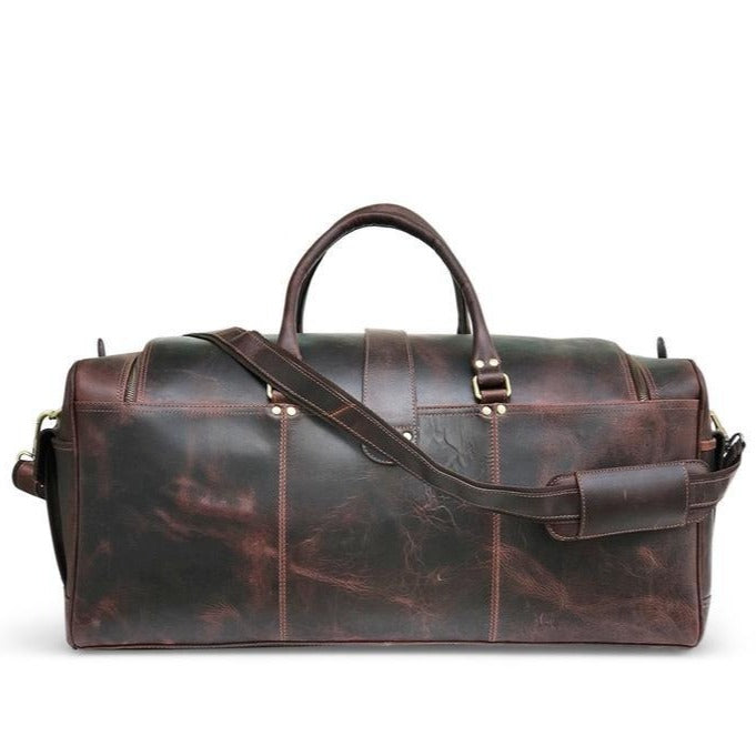 Weekend Bag in Dark Brown Hunter Leather