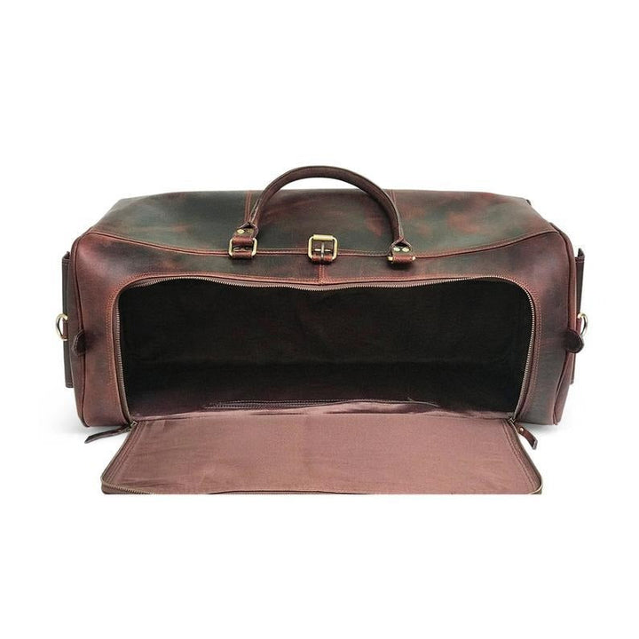 Weekend Bag in Dark Brown Hunter Leather