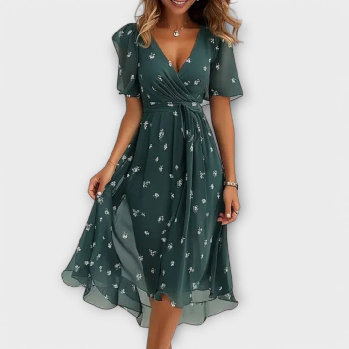 Anne - V-Neck Women's Dress