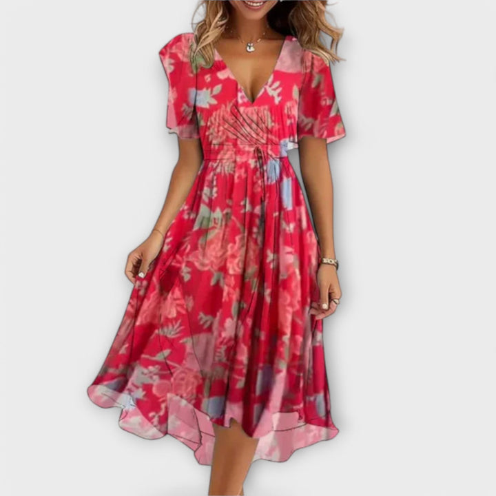 Anne - V-Neck Women's Dress