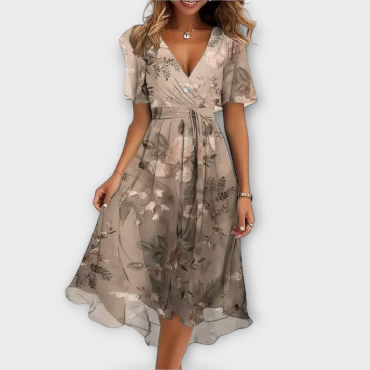 Anne - V-Neck Women's Dress