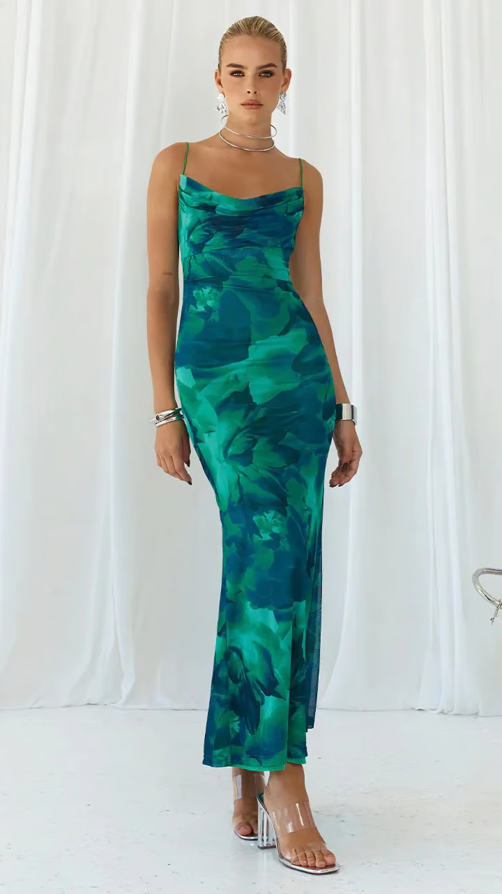 Ainsley - Sleeveless Bodycon Maxi Dress for Club Parties