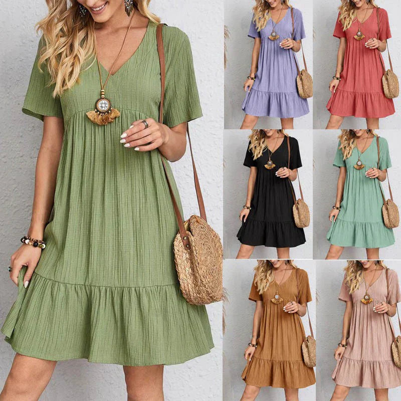 Solenne™ – Women's Bohemian-Inspired Swing Dress