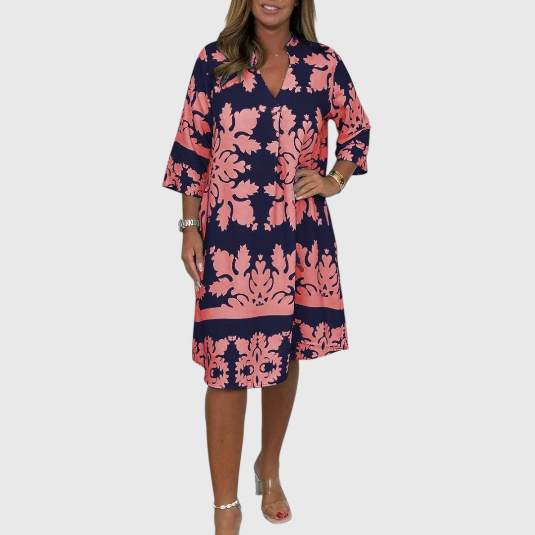 Ayse - Stylish Printed Midi Dress