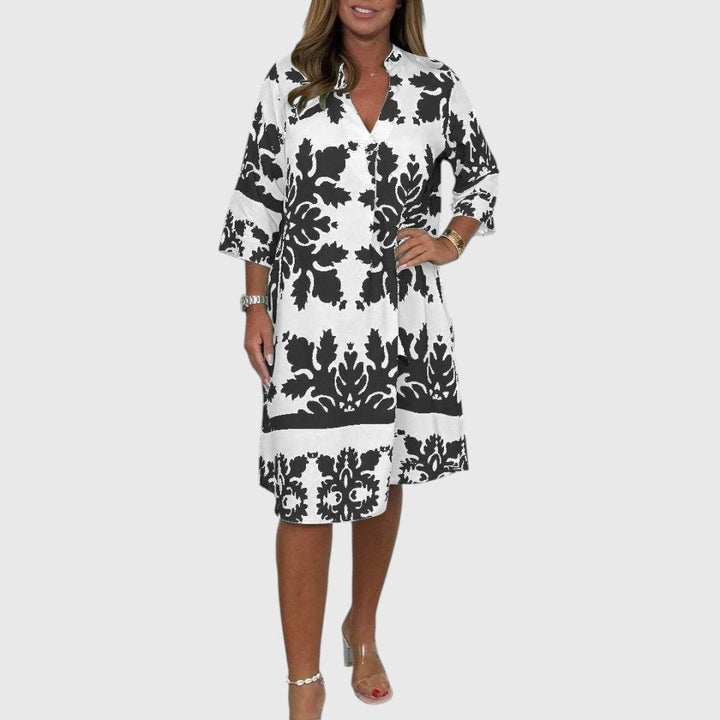 Ayse - Stylish Printed Midi Dress
