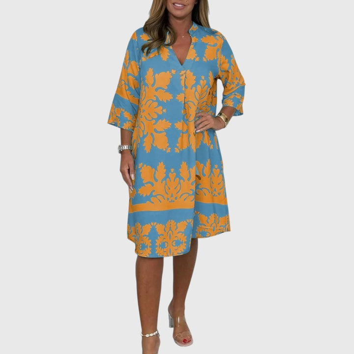 Ayse - Stylish Printed Midi Dress