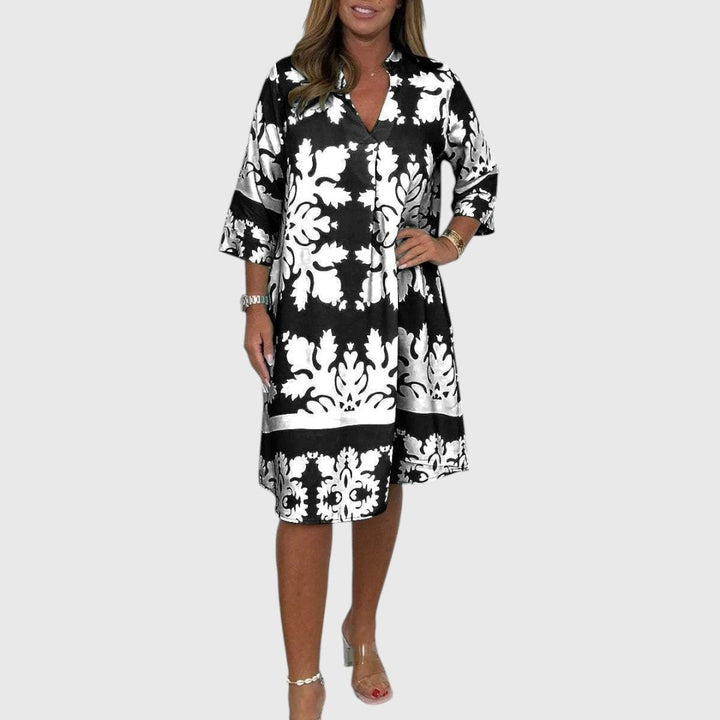 Ayse - Stylish Printed Midi Dress