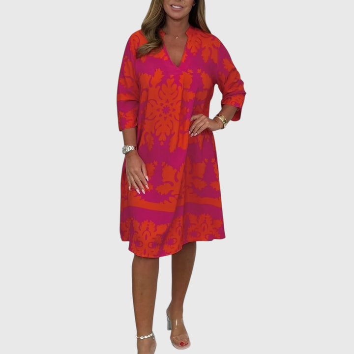Ayse - Stylish Printed Midi Dress