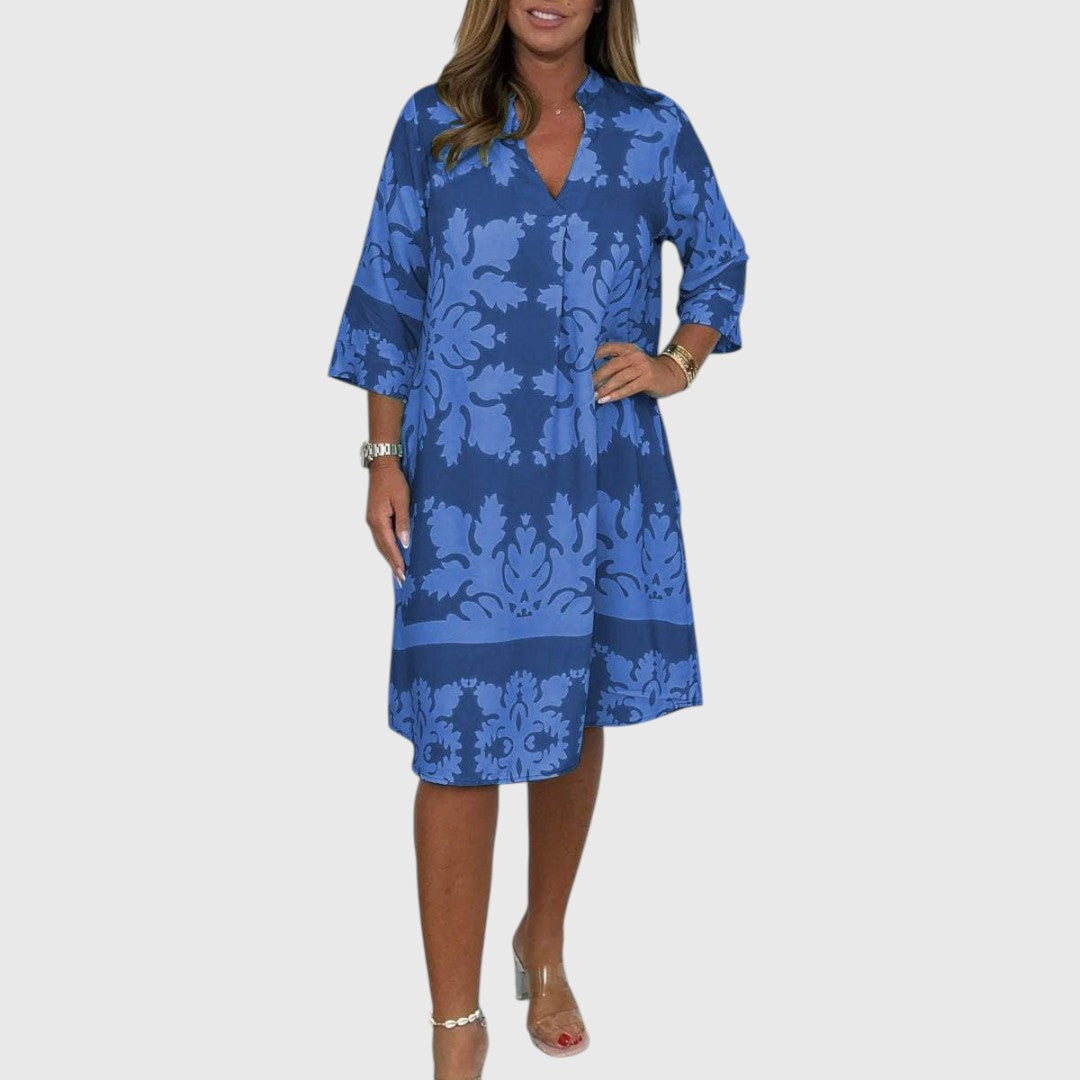 Ayse - Stylish Printed Midi Dress