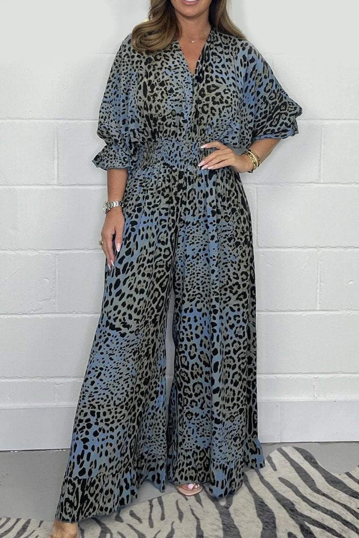 TRAUDL I Leopard Print Jumpsuit