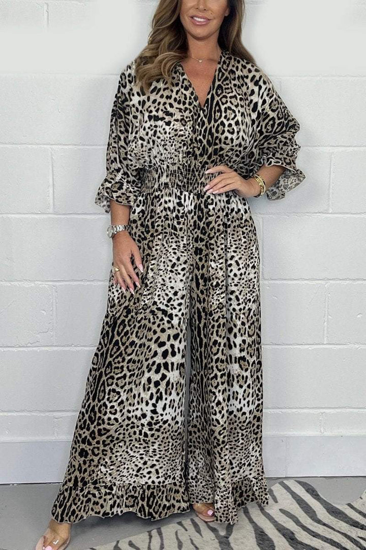 TRAUDL I Leopard Print Jumpsuit