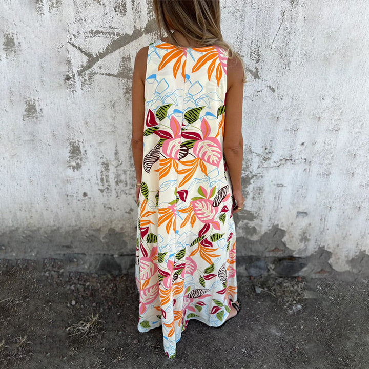 YLVA V-Neck Maxi Dress