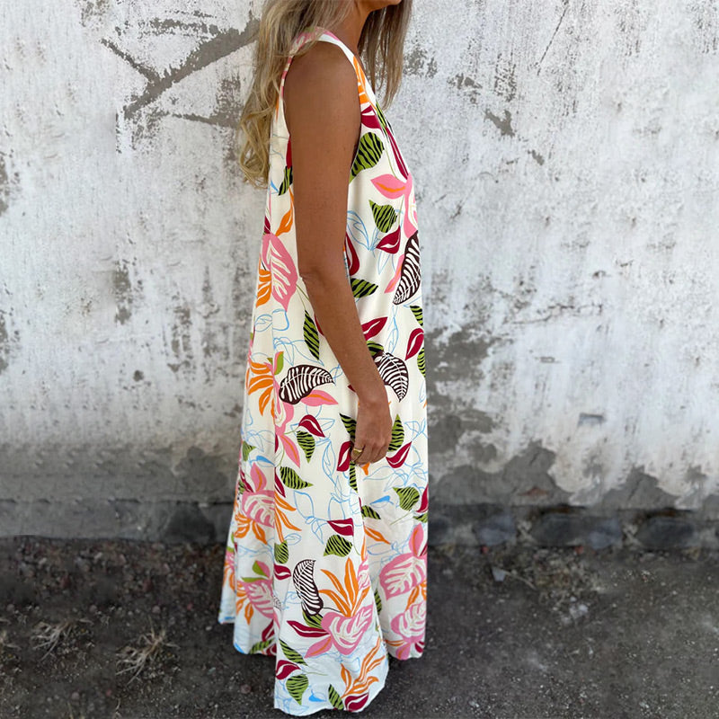 YLVA V-Neck Maxi Dress