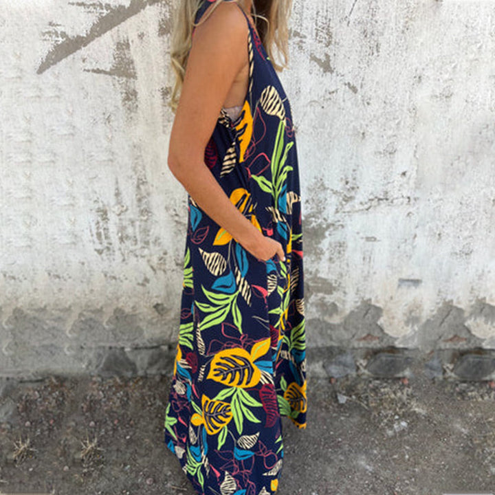 YLVA V-Neck Maxi Dress